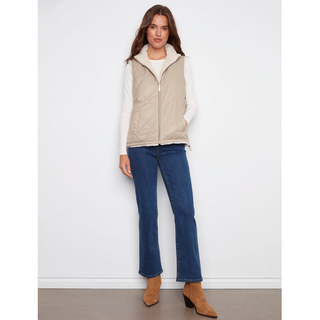 Reversible Nylon & Fur Vest