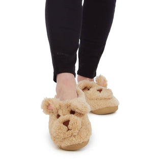 Teddy Slippers - dolly mama boutique