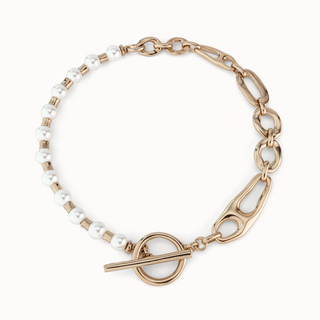 Pearl & Match Toggle Necklace