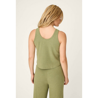 Ribbed Scoop-Neck Tank