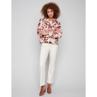 Floral Sherpa Jacket - dolly mama boutique