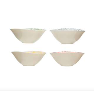 Painted Stoneware Bowls - dolly mama boutique