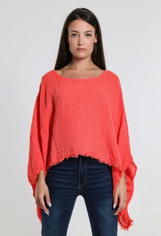 Archer Loose Gauze Top - dolly mama boutique