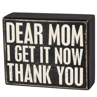 Box Sign "Dear Mom" - dolly mama boutique
