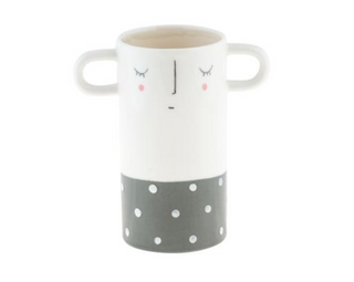 Expressions Gray Vase  KA-1030 - dolly mama boutique