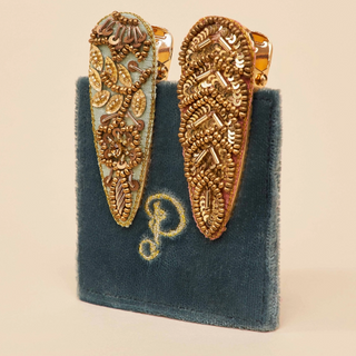 Jeweled Hair Clips - dolly mama boutique