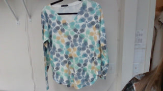 Watercolor Floral VNeck Top