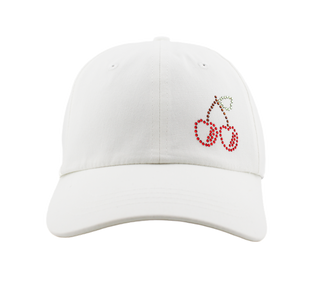 Rachel Cap with Crystal Cherries - dolly mama boutique