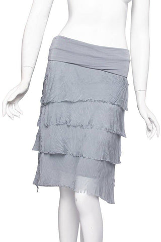 Marisa Silk Ruffle Skirt - Short - dolly mama boutique
