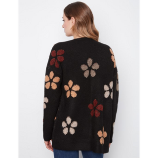Flower Bouclé Cardigan