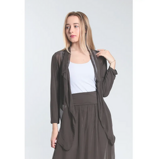Ansley Tie-Front Wrap - dolly mama boutique