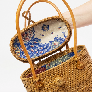Ata Vine Sewing Basket Purse - dolly mama boutique