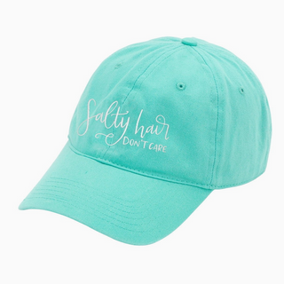 Mint "Salty Hair Don’t Care" Cap - dolly mama boutique