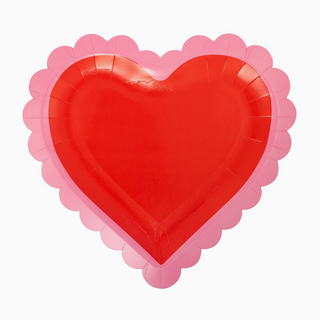 Scalloped Heart Shaped Plates