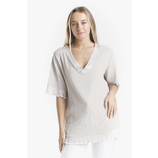 Idalia Elbow-Sleeve Top - dolly mama boutique