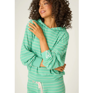 Striped Long-Sleeve Hoodie