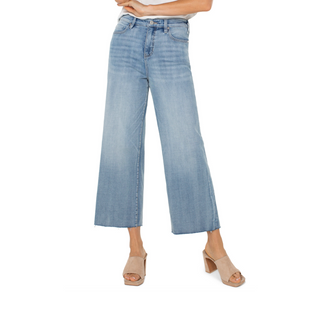 Stride Wide-Leg Crop Jeans