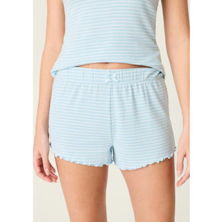 Sweet Stripes Pointelle Pajama Shorts - dolly mama boutique