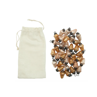 Mercury Glass Small Acorns - dolly mama boutique