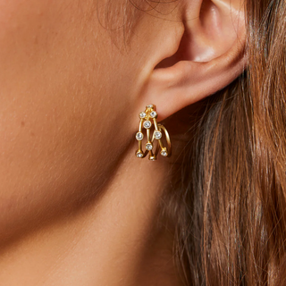 Barratt Crystal Hoop Earrings - dolly mama boutique