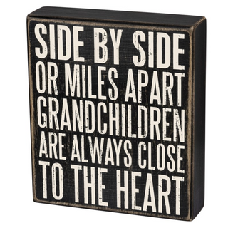 Box Sign "Close To The Heart" - dolly mama boutique