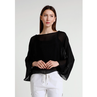 Sofita Cropped Silk Kaftan