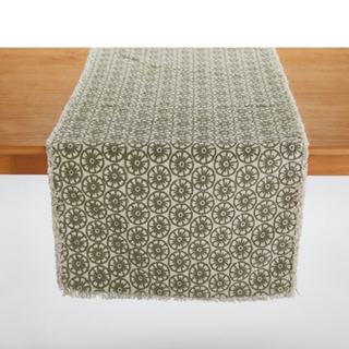 Natural Garden Print Table Runner