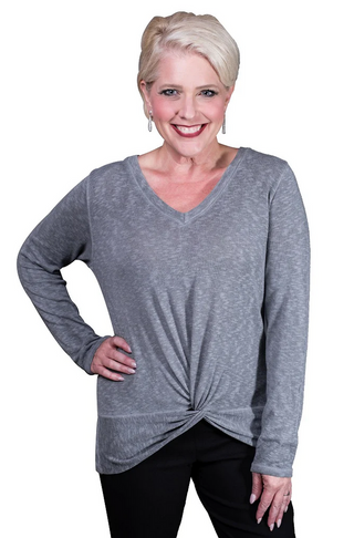 Sydney Twist-Front Top - dolly mama boutique