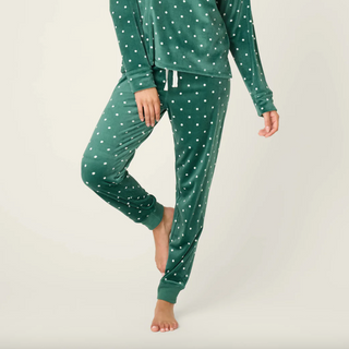 Polka Dot Velour Pant