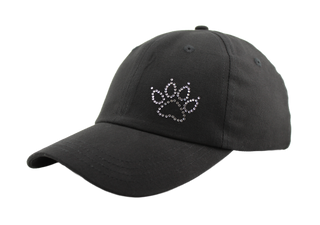 Rachel Cap with Crystal Dog Paw - dolly mama boutique