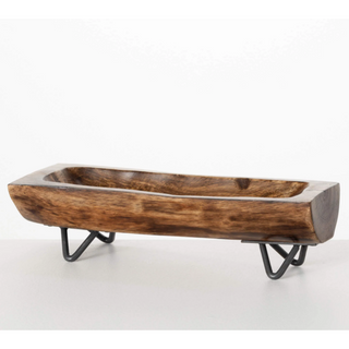 Mango Wood Log Bowl - dolly mama boutique