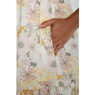 Woven Dress with Lace Yoke - dolly mama boutique