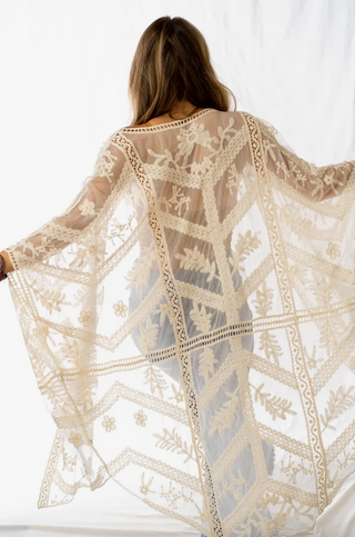 Whimsy Lace Kimono - dolly mama boutique