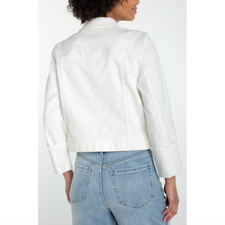 Diamond Stitched Denim Jacket - dolly mama boutique