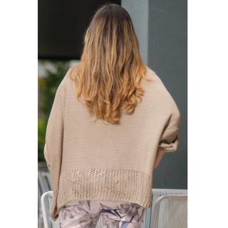 Amani Crop Sweater - dolly mama boutique