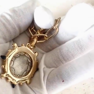 Horse Coin Shackle Necklace