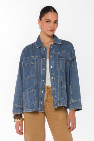 Dominic Denim Barn Jacket - Cape Cod - view 3