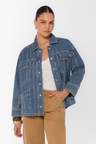 Dominic Denim Barn Jacket - Cape Cod