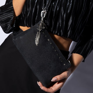 Darcy Crossbody by HOBO in Black - view 4