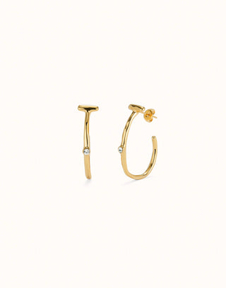 Ser Indomable Hoop Earrings - Gold