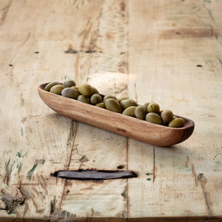 Wooden Olive Tray by Porch View Home view 2