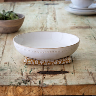 Isabella White Serving Bowl by Porch View Home