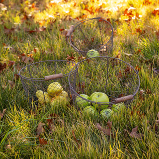 Wire Bushel Basket by Porch View Home view 2