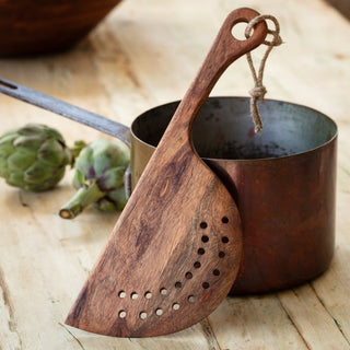 Wooden Pasta Strainer by Porch View Home