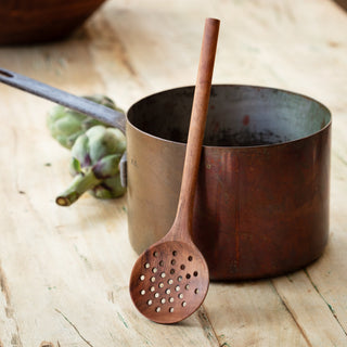 Wooden Straining Spoon by Porch View Home