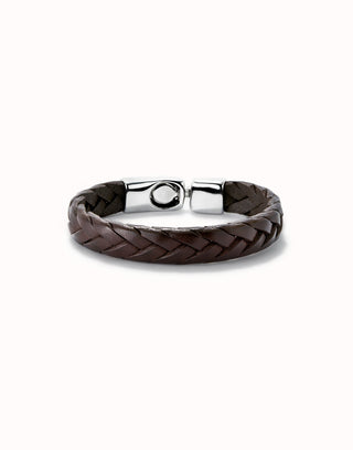 Ser Natural Braided Leather Bracelet - Brown