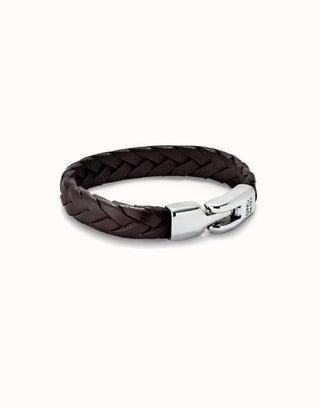 Ser Natural Braided Leather Bracelet - Brown
