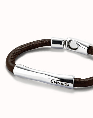 Ser Natural Leather Band Bracelet
