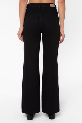 Saylor Wide Leg Jeans - Black - view 4