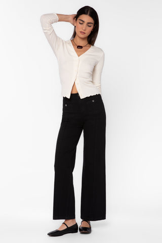 Saylor Wide Leg Jeans - Black